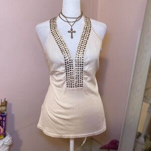 BEBE halter neck top
